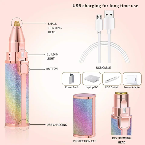 2 in 1 Eyebrow Electric Trimmer - Image 5