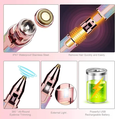 2 in 1 Eyebrow Electric Trimmer - Image 8